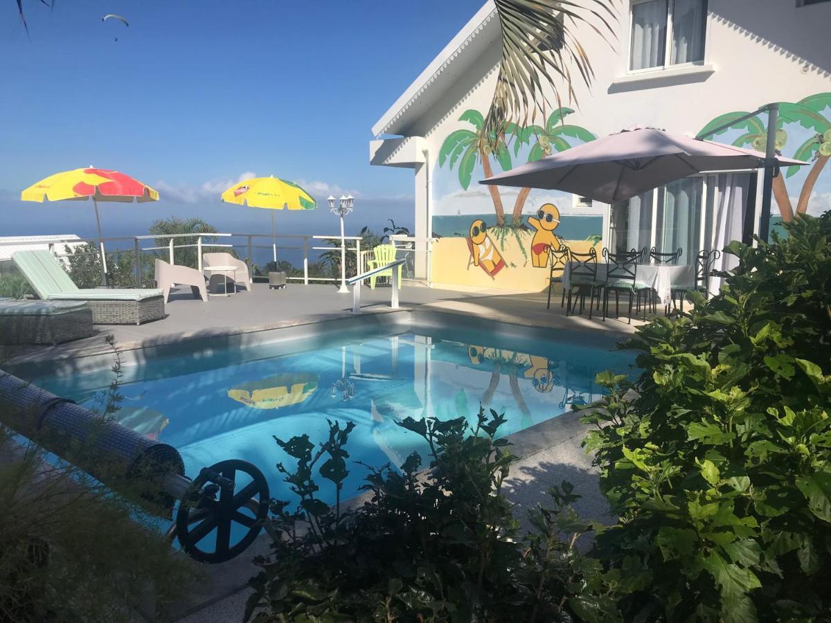 St Leu -Villa D'Artiste, Superbe Vue Mer, Piscine Chauffee Saint-Leu Exterior foto