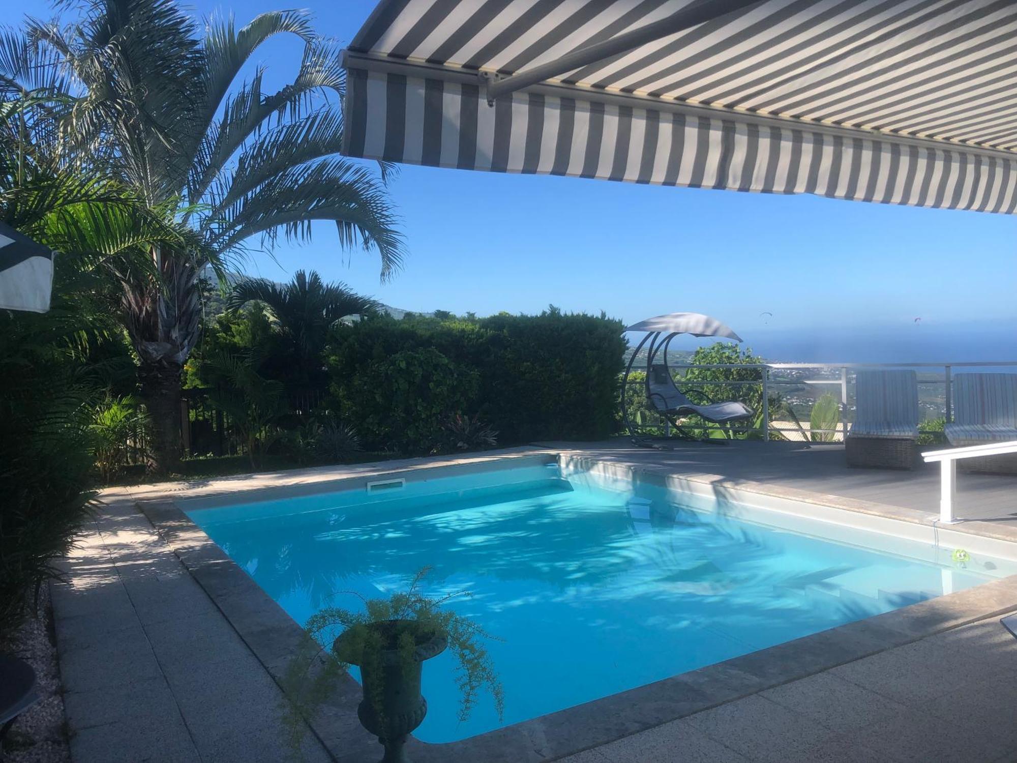 St Leu -Villa D'Artiste, Superbe Vue Mer, Piscine Chauffee Saint-Leu Exterior foto